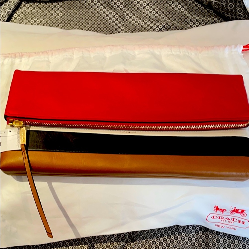 Coach Borough Large Leather Clutch